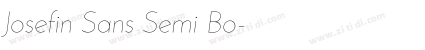 Josefin Sans Semi Bo字体转换